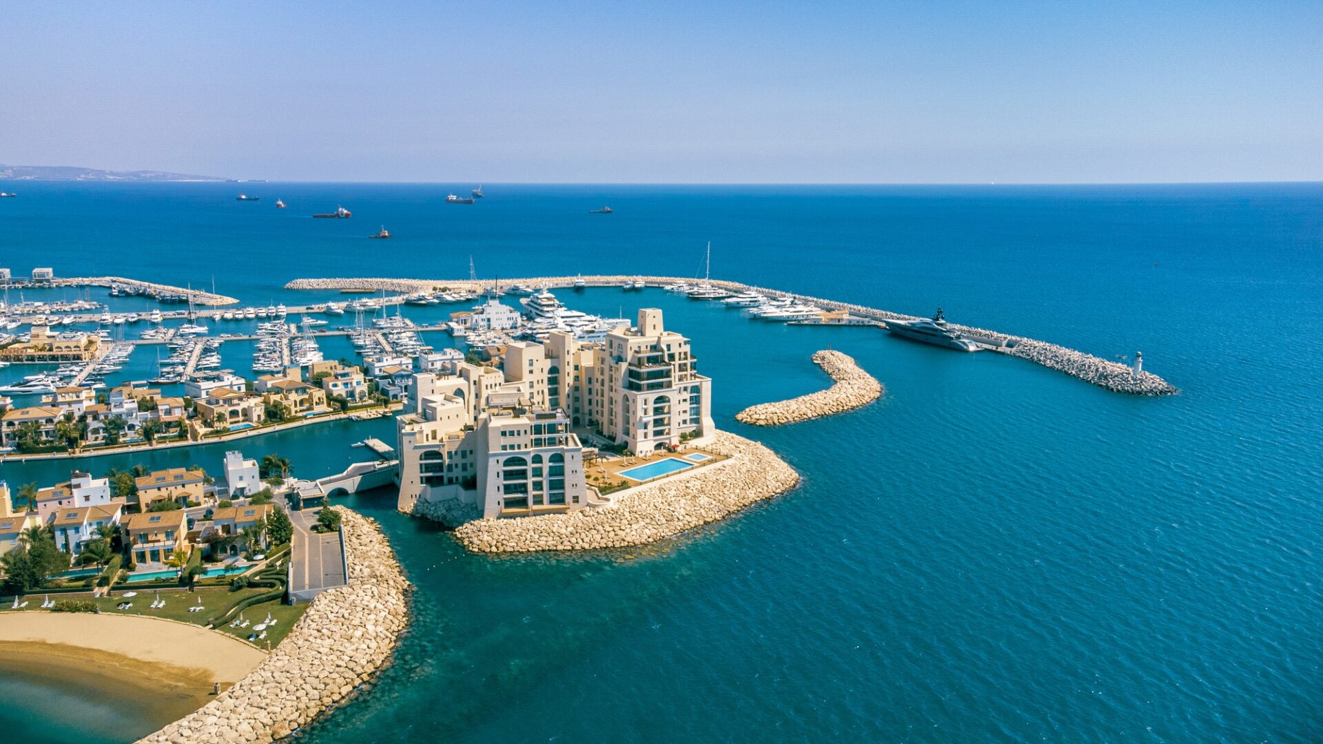 Limassol Marina Residences, Cyprus Drone Shot, Cyprus Digital Nomad Visa,