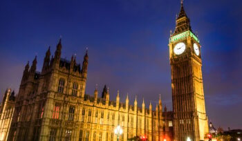Big Ben Clock Tower and House of Parliament in the night, London, UK